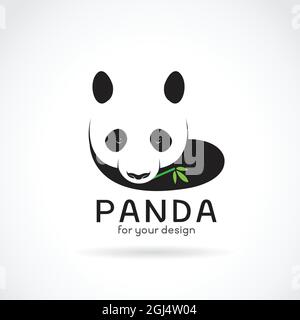 Vector of a panda design on a white background. Wild Animals. Easy editable layered vector illustration. Wild Animals. Stock Vector