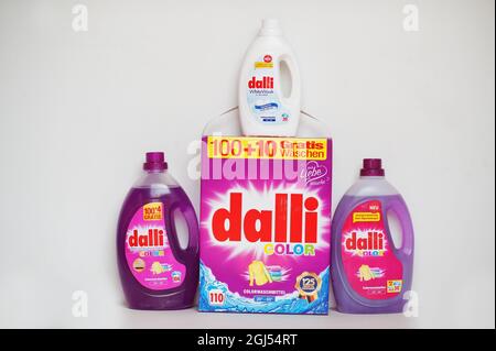 Kyiv, Ukraine - September,9 2021: Dalli washing powders and detergents. Stock Photo