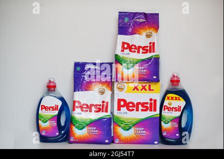 Kyiv, Ukraine - September,9 2021: Persil washing powders and detergents. Stock Photo