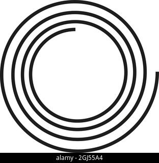 Abstract swirl line logo for business company. Stock Vector