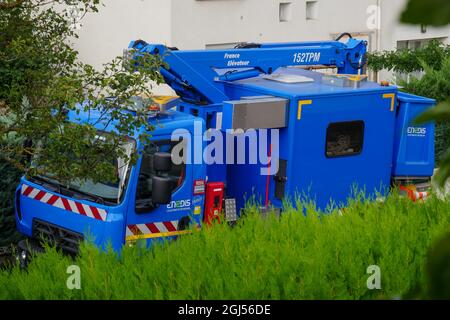 Enedis emergency response team, Bron, Rhône, AURA Region, France Stock Photo