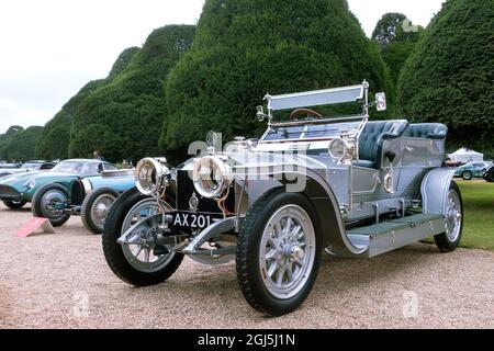 1907 Rolls Royce Silver Ghost 40/50 at the 2021 Hampton Court Palace Concours London UK Stock Photo