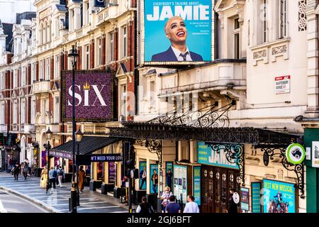 Shaftesbury Avenue (Theatreland) London, UK Stock Photo