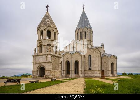 Nagorno Karabakh Republic, Shushi. Ghazanchetsots Cathedral, 19th century, interior. Stock Photo