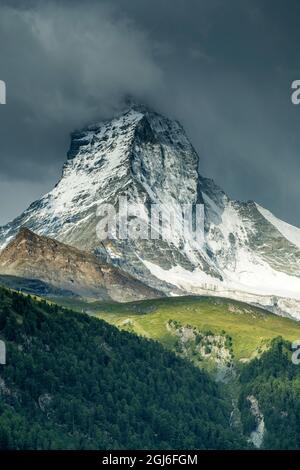 Matterhorn, Zermatt, Valais, Switzerland Stock Photo