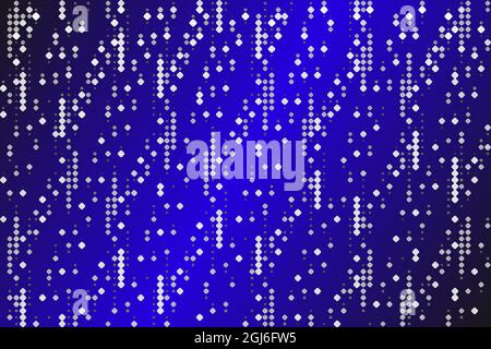 Blue gradient background. Diamond-shaped geometry. Modern banner design. Stock Vector