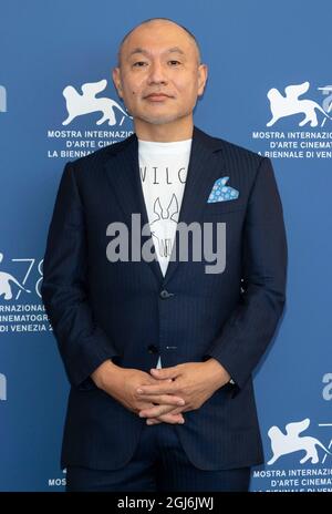 Venice, Italien. 09th Sep, 2021. Masaaki Yuasa attends the photocall of 'Ino-Hu' during the 78th Venice Film Festival at Palazzo del Casino on the Lido in Venice, Italy, on 09 September 2021. Credit: dpa/Alamy Live News Stock Photo