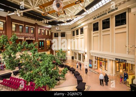 Canada, New Brunswick, Saint John, Market Square and New Brunswick Museum Stock Photo
