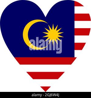 Malaysia flag icon logo design vector template Stock Vector