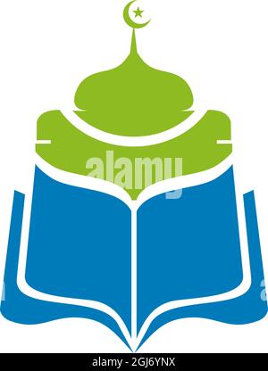 Islamic education school or university vector logo design Stock Vector