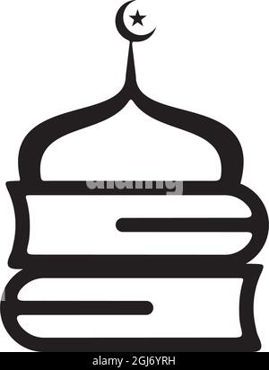 Islamic education school or university vector logo design Stock Vector