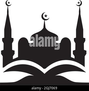 Islamic education school or university vector logo design Stock Vector