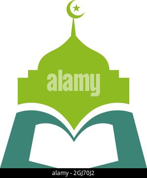 Islamic education school or university vector logo design Stock Vector