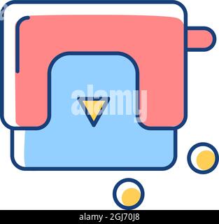 Hole-punch RGB color icon Stock Vector