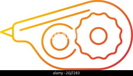 Correction tape gradient linear vector icon Stock Vector
