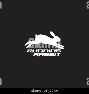 Rabbit logo desig vector template illustration Stock Vector