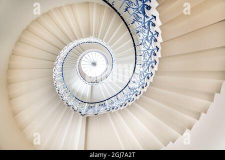 The Tulip Stairs, Queen’s House, Greenwich, London, UK. Stock Photo