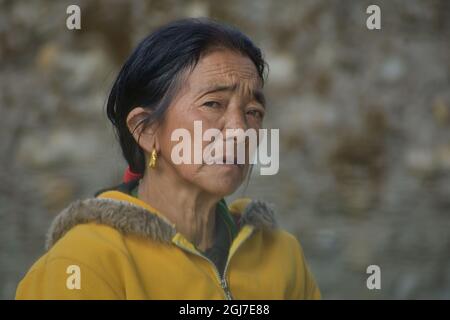 old asian woman Stock Photo