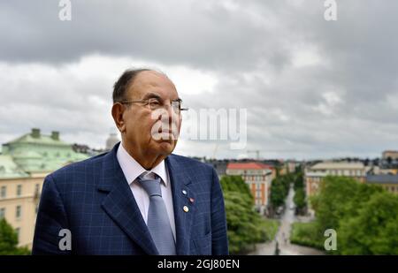 STOCKHOLM 20130614 Dr. Abdulrahman Attar, President, Syrian Arab Red Crescent is seen during his visit to Ulrika Arehed Kagstrom, Secretary General of the Swedish Red Cross, in Stockholm, Sweden, June 14, 2013. Henrik Montgomery / SCANPIX / kod: 10060  Stock Photo