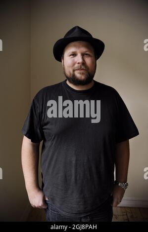 STOCKHOLM 2014-09-11 File 20110405 - Markus Persson, the creator of the computer gaming company Mojang in Stockholm, Sweden, in a 2011 filer. According to Swedish media computer software giant Microsoft is about to purchase the company. Mojang is the creator of computer game Minecraftt Foto Emma Johansson / DN / SCANPIX / Kod 3000 **OUT SWEDEN OUTT **  Stock Photo