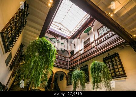 Spain, Canary Islands, La Palma Island, Santa Cruz de la Palma, Casa  Cabrera, historic house interior, built 1864 Stock Photo - Alamy