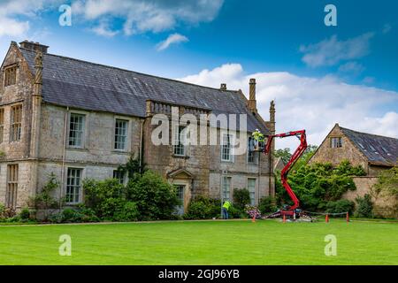 at Mapperton House, Dorset, England, UK Stock Photo