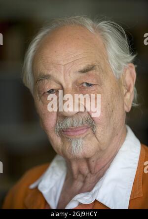 STOCKHOLM 20090506 Lennart Hellsing, Swedish childrens book author, has died 96 years of age November 25, 2015. Famous for his book characters 'Krakel Spektakel' and others. Foto Leif R Jansson / SCANPIX / Kod 10020  Stock Photo