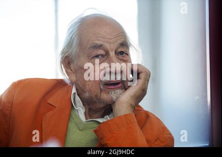 STOCKHOLM 2013-10-03 Lennart Hellsing, Swedish childrens book author, has died 96 years of age November 25, 2015. Foto: Lars Pehrson / SvD / TT / Kod 30152 ** OUT SWEDEN  Stock Photo