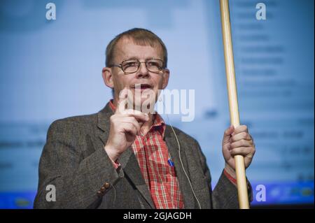 ** Swedish Professor Hans Rosling is dead at 68 ** Stockholm 2009-09-13: Hans Rosling Professor of International Health at Karolinska Institutet speaker at the Conference on the Future EU Cooperation in the Youth Field. Foto: Marc Femenia / SCANPIX / kod 10570  Stock Photo