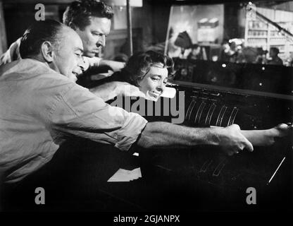 Patricia Neal, on-set of the Film, 'A Face in the Crowd', Warner Bros., 1957 Stock Photo