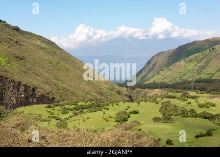Ecuador, Inter-Andean Valley Stock Photo