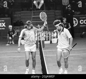 Björn Borg, Vitas Gerulaitis and John McEnroe
