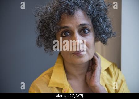 Arundhati Roy, writer India, attending the Gothenburg Book Fair in Gothenburg, Sweden Foto: Fredrik Sandberg / TT / kod 10080 Stock Photo