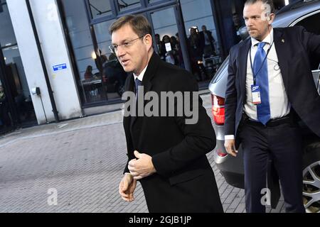 Slovenian Prime Minister Miro Cerar arrives for the EU Social Summit for Fair Jobs and Growth in Gothenburg on Friday, Nov 17, 2017. The Social Summit will gather EU heads of state or government, the social partners and other key stakeholders for an open discussion on how to promote fair jobs and growth. Photo: Jonas Ekstromer / TT / code 10030  Stock Photo