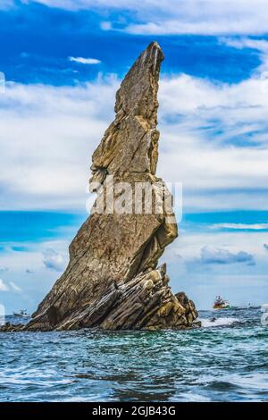 Tall rock formation Sea of Cortez, Los Cabos, Cabo San Lucas, Baja Mexico Stock Photo