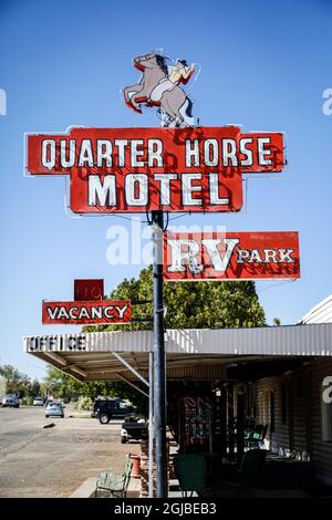 Old motel, Benson, Arizona. (Editorial Use Only) Stock Photo