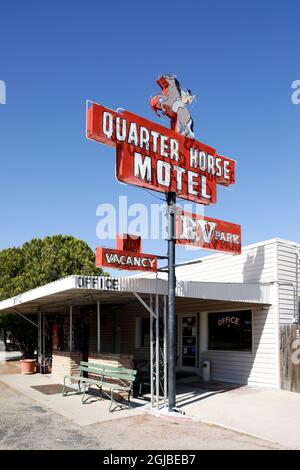 Old motel, Benson, Arizona Stock Photo