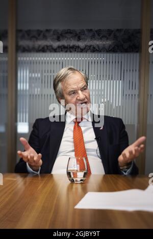 STOCKHOLM 20190213 Bjorn Kjos, Norwegian business man, founder and CEO of low-cost airline Norwegian Air Shuttle or Norwegian. Foto: Naina Helén Jama / TT / kod 11880  Stock Photo