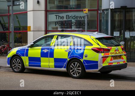 Bristol, UK. 16th Aug, 2021. A police car parked outside The Bridewell Police Station. (Photo by Dinendra Haria/SOPA Images/Sipa USA) Credit: Sipa USA/Alamy Live News Stock Photo