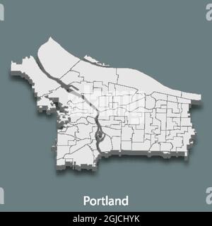 portland zip code map