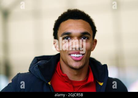 Trent Alexander-Arnold football player in Liverpool FC, at Melwood in Liverpool Photo Peter van den Berg / Aftonbladet / TT code 2512 Stock Photo