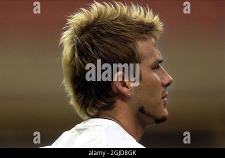 England's David Beckham during training  Stock Photo