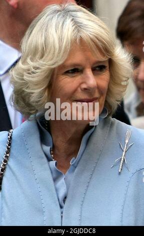 The Prince of Wales Charles and Duchess Camilla of Cornwall visit the 15th century Eyup shrine, which marks the burial place of Abu Ayyub al-Ansari, in Istanbul, as they continue their tour of Turkey. Stock Photo