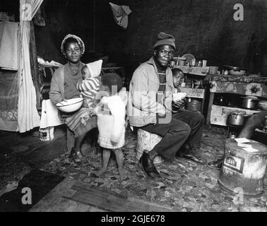 Inside a family home in Soweto township outside Johannesburg, South Africa, October 04, 1977. Photo: Sven-Erik Sjoberg / DN / TT / code 53  Stock Photo