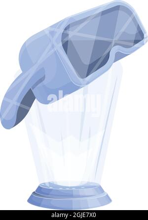 Virtual reality hologram icon cartoon vector. Vr technology. Digital game Stock Vector