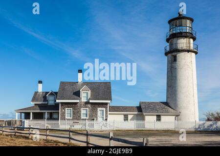 USA, Massachusetts, Cape Cod, North Truro. Highland Light. Stock Photo