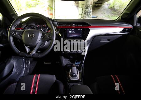 Opel Corsa GS Line 130. Car, interior Photo: Pontus Lundahl / TT / code10050  Stock Photo