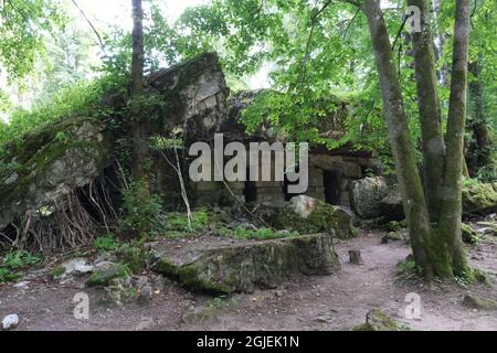 Ketrzyn, Gierloz, Poland - July 19, 2021: marshal Wilhelm Keitel's bunker at the Wolf's Lair (Wilczy Szaniec, Wolfsschanze) Stock Photo