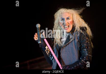 SÃ–LVESBORG 2009-06-04 Dee Snider frontman of the Twisted Sisters performs during a concert at the Sweden Rock music festival in the city of Solvesborg, Sweden, June 4, 23009. Foto: Emilia Olofsson / SCANPIX / Kod 11096 Stock Photo