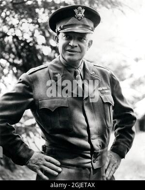 General Dwight D Eisenhower in 1943 Stock Photo